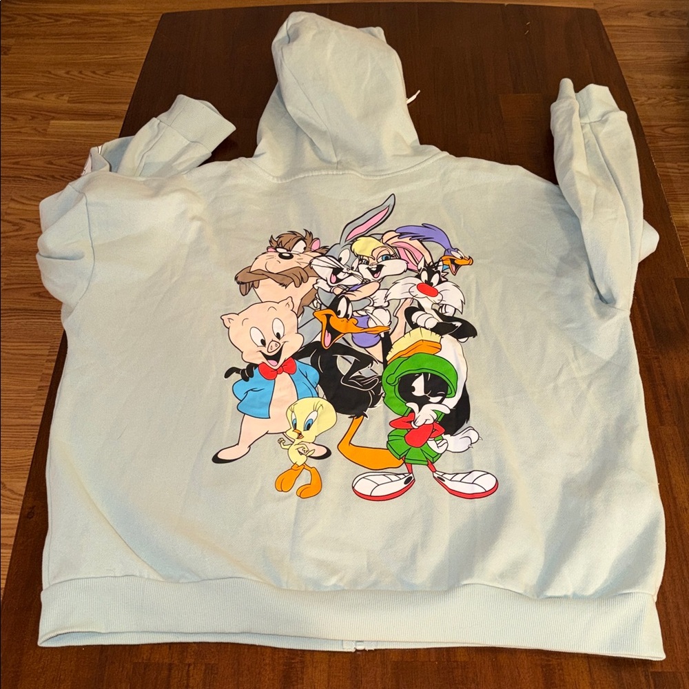 Looney Tunes Ladies Two piece full zip Embellished Jacket and sweatpants jogger - Picture 4 of 7